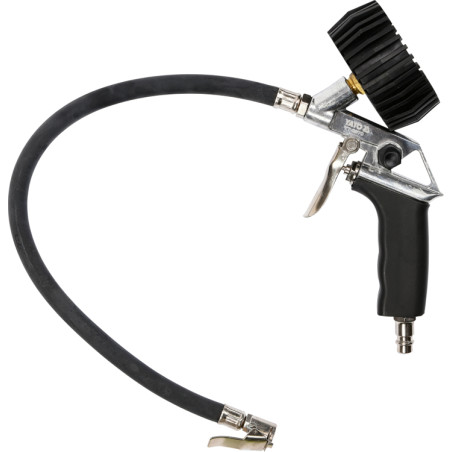 PISTOLET DO POMPOWANIA Z MANOMETR.  YATO